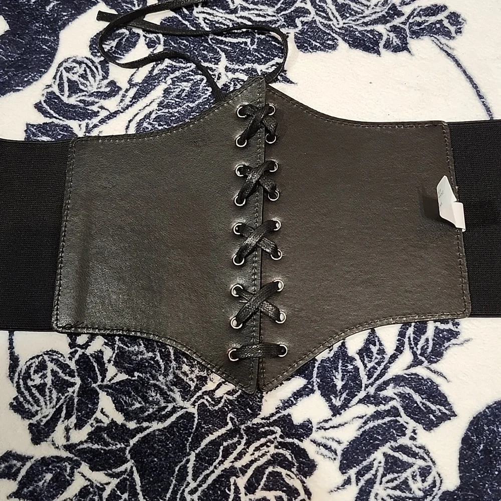 Lace up Corset waist belt - Picture 5 of 6